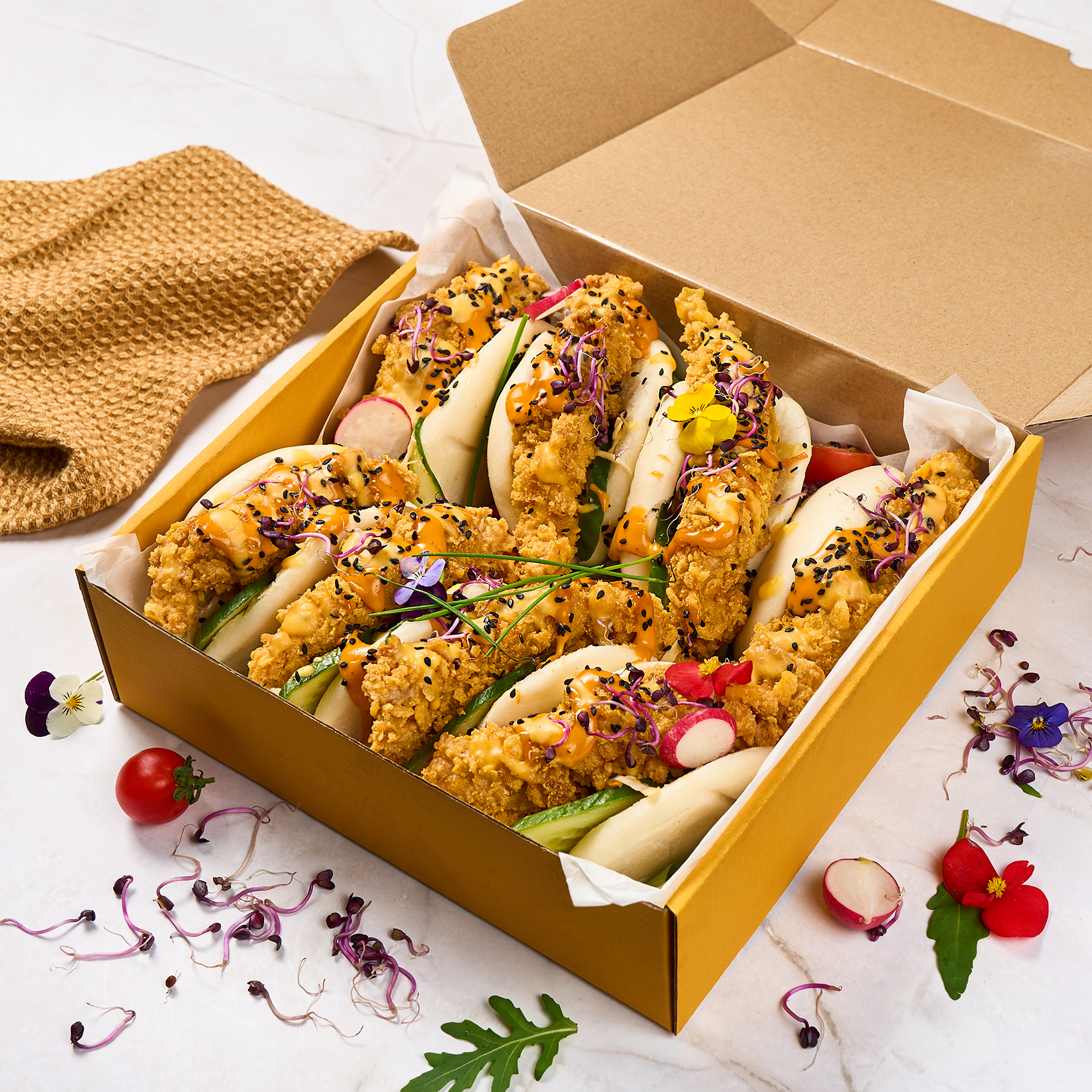 Platou cripsy bao Platou crispy bao - imagine 1