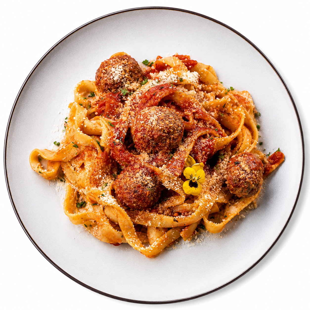 Tagliatele meatballs Meatballs tagliatelle - imagine 1